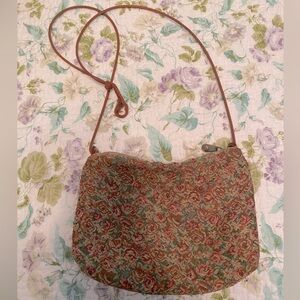 Smithsonian Institute Needlepoint Crossbody Bag